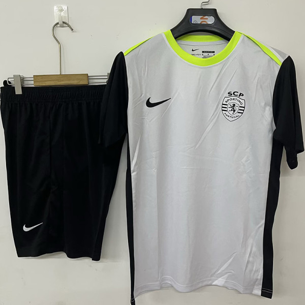 25/26 Sporting Lisbon Grey Training Short Suit