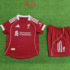 25/26 LIV Home Player Version Kids Soccer Jersey球员