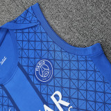 25/26 PSG Grid Tower Blue Tank top and shorts suit