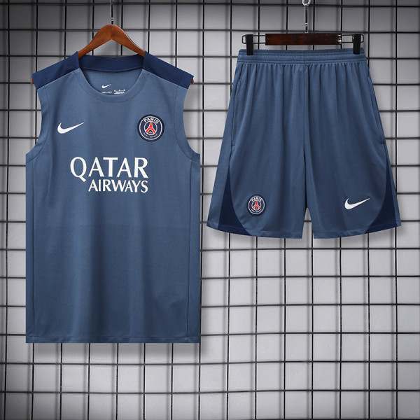 25/26 PSG Grey Training Tank top and shorts suit