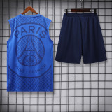 25/26 PSG Grid Tower Blue Tank top and shorts suit