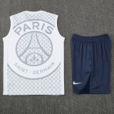 25/26 PSG Grid Tower White Tank top and shorts suit