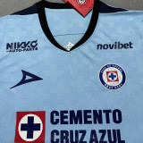 25/26 Cruz Azul Goalkeeper Blue Fans Soccer Jersey