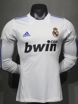 2010/2011 RMA Home Player Version Long Sleeve Retro Soccer Jersey (长袖球员)