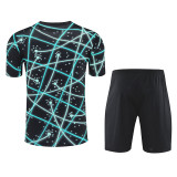 25/26 INT Black Starry Sky Inkjet  Kids Training Short Suit童装