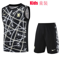 25/26 CHE Black Starry Sky Retro Edition Kids Tank top and shorts suit童装