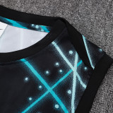 25/26 INT Black Starry Sky Inkjet Kids Tank top and shorts suit