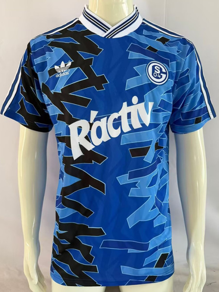 1992/1993 Schalke 04 Home  Retro  Soccer Jersey