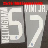 25/26 RMA Third Player Version Kids Soccer Jersey