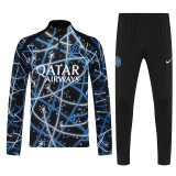 25/26 INT Royal Blue Printing Half Pull Tracksuit  (半拉链)