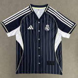 25/26 Real Royal Blue Casusl Edition Madrid Baseball jersey