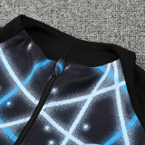 25/26 INT Royal Blue Printing Half Pull Tracksuit  (半拉链)
