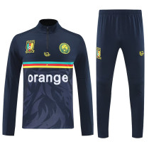25/26 Cameroon Dark Blue Half Pull Tracksuit  (半拉链)
