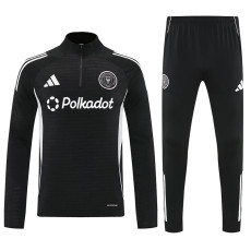 25/26 Inter Miami Black Half Pull Tracksuit (半拉链)