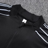 25/26 PSG Jordan Black Inkjet Half Pull Tracksuit #B2573 (半拉链)