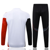 25/26 Ajax White Kids Half Pull Tracksuit #E25125(童装/半拉链)