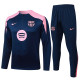 25/26 BAR Royal Blue Half Pull Tracksuit #B2583 (粉肩、半拉链)