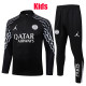 25/26 PSG Jordan Black Inkjet Kids Half Pull Tracksuit #E25132 (童装\半拉链)