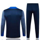 25/26 PSG Royal Blue Half Pull Tracksuit#E25147  (肩蓝、半拉链)