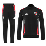 25/26 River Plate Black Jacket Tracksuit#01