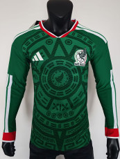 26/27 Mexico Home Long Sleeve Player Version Soccer Jersey长袖