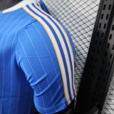 25/26 RMA Retro Edition Blue Player Version Soccer Jersey