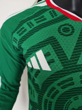 26/27 Mexico Home Long Sleeve Player Version Soccer Jersey长袖