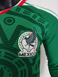 26/27 Mexico Home Long Sleeve Player Version Soccer Jersey长袖