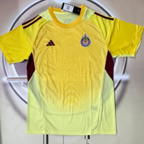 25/26 Chivas Goalkeeper Yellow Fans Soccer Jersey