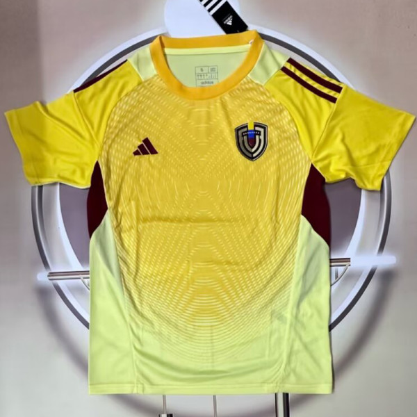 25/26 Venezuela Goalkeeper Yellow Fans Soccer Jersey