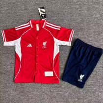 25/26 LIV Red Casusl Edition Kids Baseball jersey