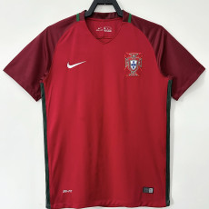 2016 Portugal Home Retro Soccer Jersey