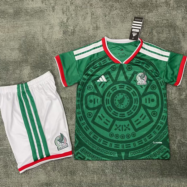 26/27 Mexico Home Kids Soccer Jersey