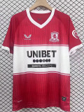 25/26 Middlesbroughl Home Fans Soccer Jersey