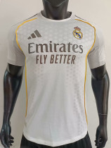 25/26 RMA Home  Player Version Soccer Jersey(球员带h广告）