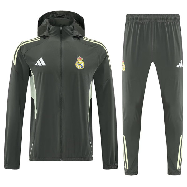 25/26 RMA Ｍilitary Ｇreen Hooded Windbreaker Tracksuit