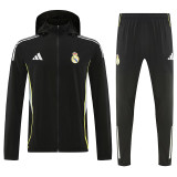 25/26 RMA Black Hooded Windbreaker Tracksuit