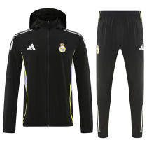 25/26 RMA Black Hooded Windbreaker Tracksuit