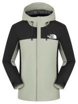 25/26 New THE NORTH FACE  Black&Light Green Hooded Waterproof assault suit#85防水