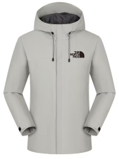25/26 New THE NORTH FACE Beige White Hooded Waterproof Assault Suit#085防水
