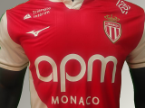 25/26 Monaco Home  Player Version  Soccer Jersey（Print sponsors、广告）