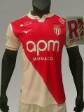 25/26 Monaco Home  Player Version  Soccer Jersey（Print sponsors、广告）