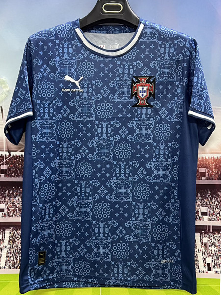 25/26 Portugal Blue Special Edition Fans Soccer Jersey