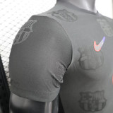 25/26 BAR Team Logo Special Edition Black Player Version Soccer Jersey