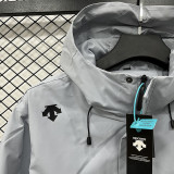 25/26 DESCENTE Grey Thin  Assault  Hooded Windbreaker #H002
