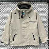 25/26 DESCENTE Khaki Thin  Assault  Hooded Windbreaker #H002
