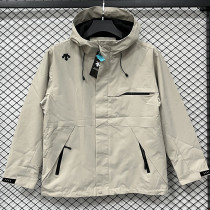 25/26 DESCENTE Khaki Thin  Assault  Hooded Windbreaker #H002