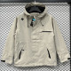 25/26 DESCENTE Khaki Thin  Assault  Hooded Windbreaker #H002
