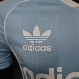 25/26 RMA Retro Edition BlueClover Retro Casual Style Player Version Soccer Jersey