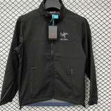 25/26 RK906 Black Thickened Assault Stand Collar Windbreaker (立领加厚冲锋衣）